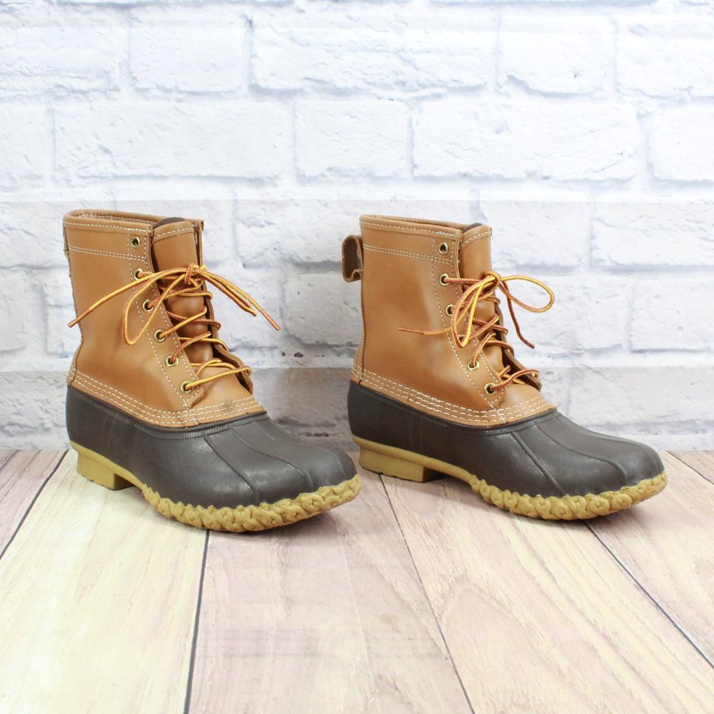 LL BEAN 8" Gore-Tex Thinsulate Insulated Duck Bean Boots Size M 6 / L 8 Wide - Picture 3 of 10